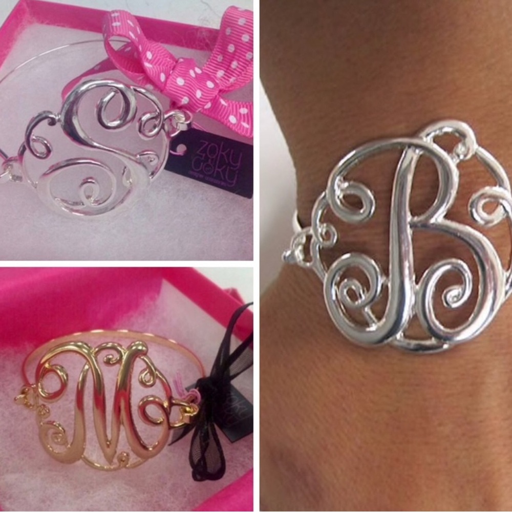 What letter do you need? Monogram Initial Bracelet in Gold or Silver-Boutique
